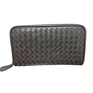 Bottega Veneta Black Woven Wallet